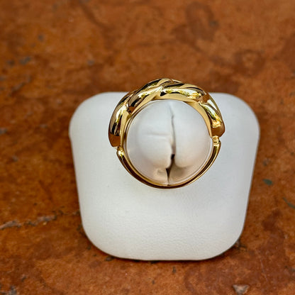 14KT Yellow Gold Chain Link Design Ring