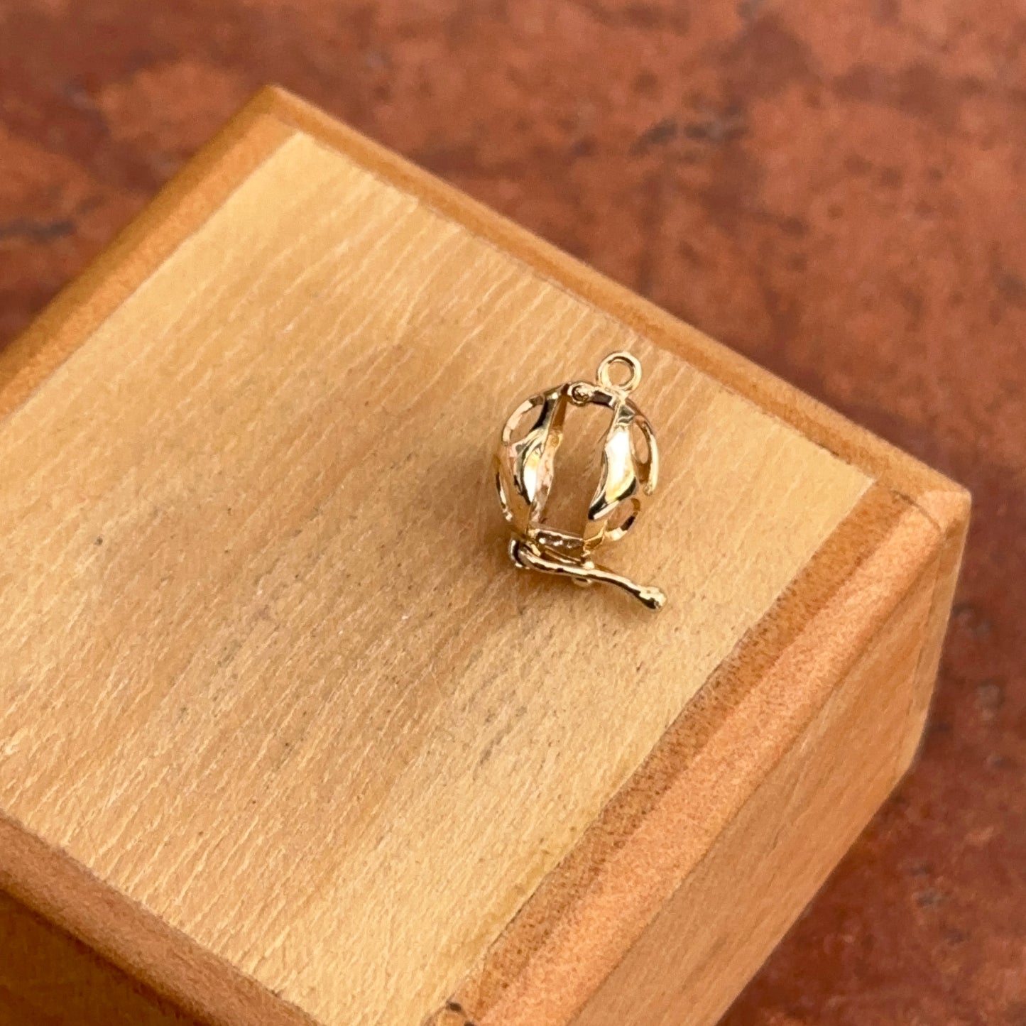 14KT Yellow Gold Pearl Enhancer Pendant Setting + Figure 8 Clasp