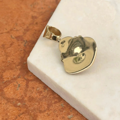 Estate 14KT Yellow Gold Large Mabe Pearl Garnet and Diamond Pearl Enhancer Pendant