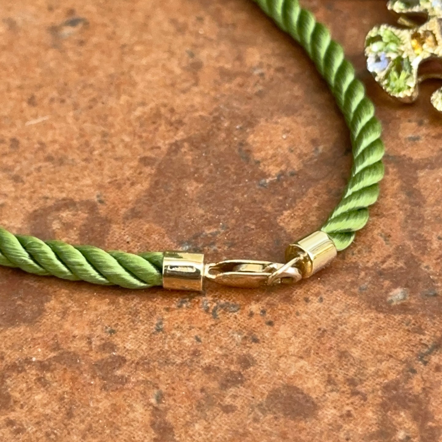 Estate 14KT Yellow Gold Peridot Citrine Amethyst Ornate Cross Pendant