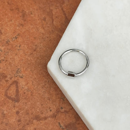 Sterling Silver Round Screw In Carabiner Clasp Enhancer