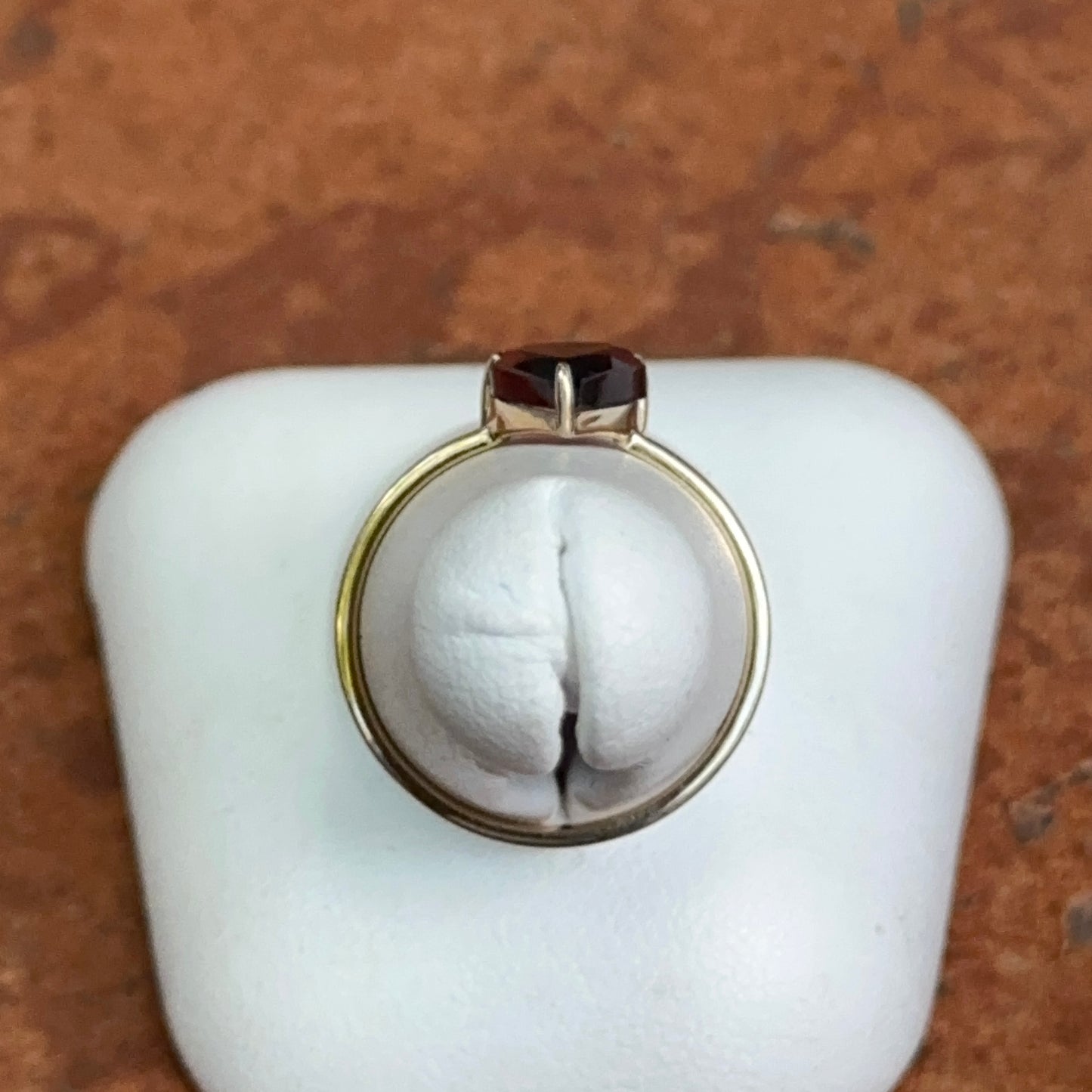 14KT Yellow Gold Pear Pink Tourmaline Solitaire Ring