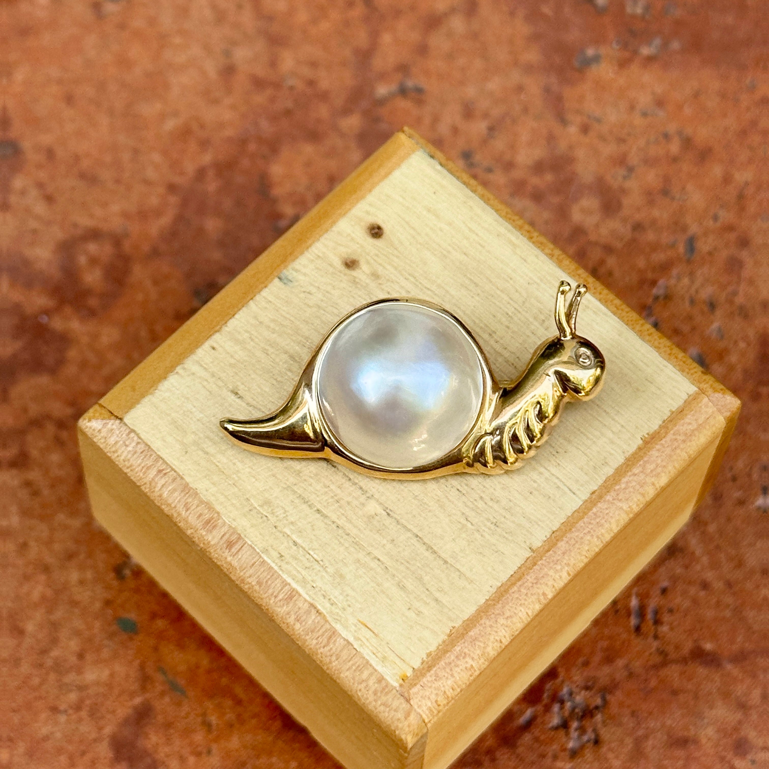 Sterling Silver Mabe 3 Pearls Brooch/Pin designed by Elyse store