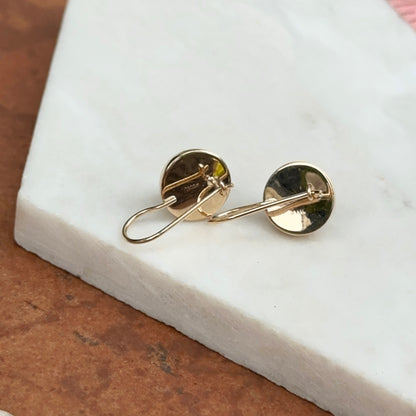 14KT Yellow Gold Polished Half Ball Earrings 12mm - LSJ