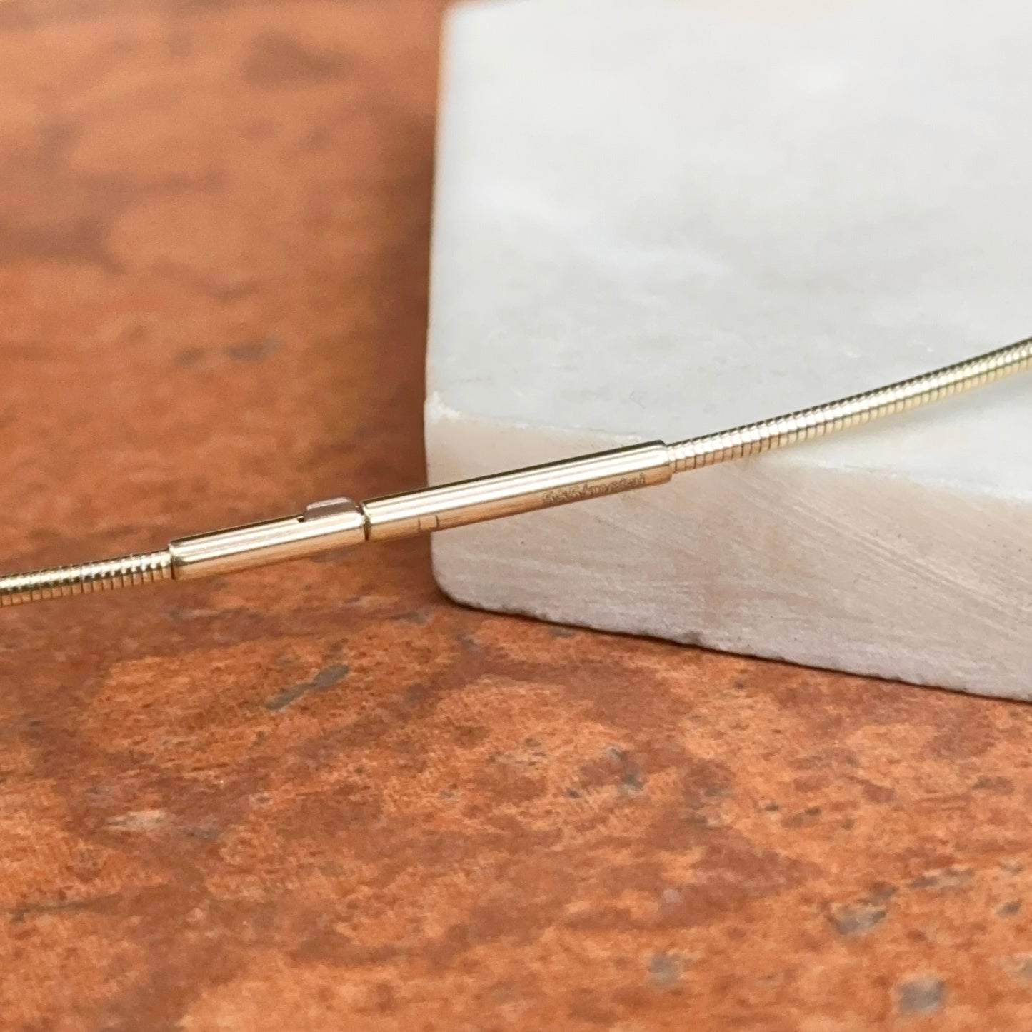 14KT Yellow Gold 1.4mm Coiled Neck Wire Collar Necklace