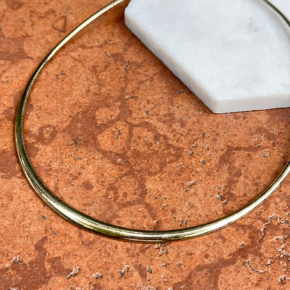 Estate 10KT Yellow Gold Graduated Domed Omega Necklace