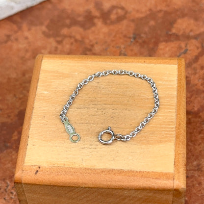Platinum 1.5mm Cable Chain Extender / Safety Chain