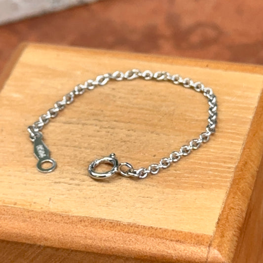 Platinum 1.5mm Cable Chain Extender / Safety Chain