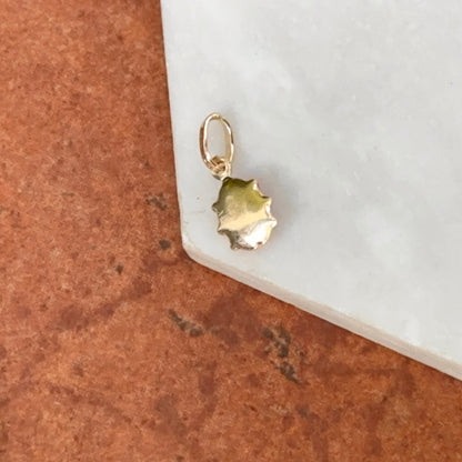 14KT Yellow Gold Pink Enamel Ladybug Pendant Charm