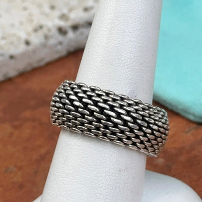 Estate Sterling Silver Tiffany & Co. Somerset Mesh Ring