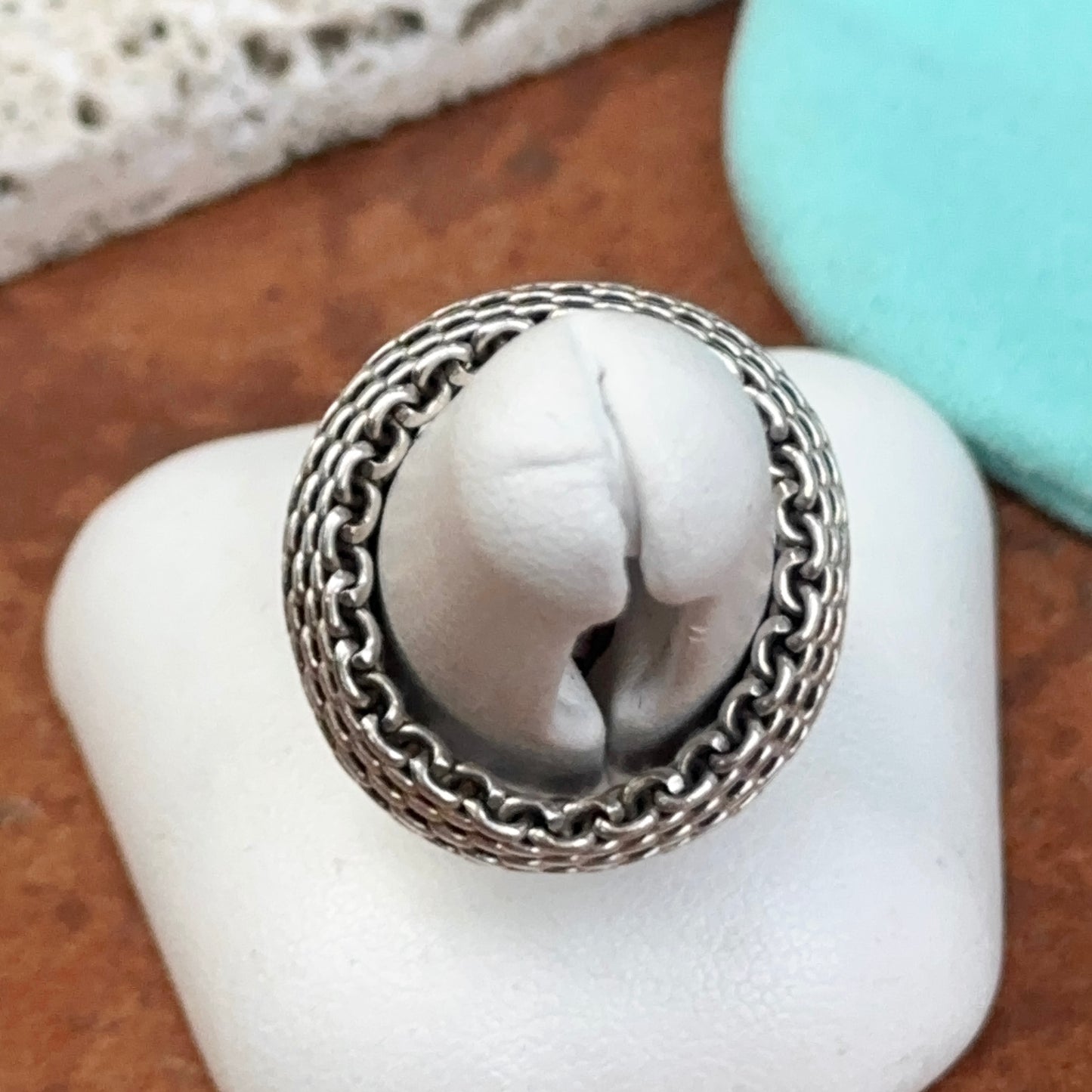 Estate Sterling Silver Tiffany & Co. Somerset Mesh Ring
