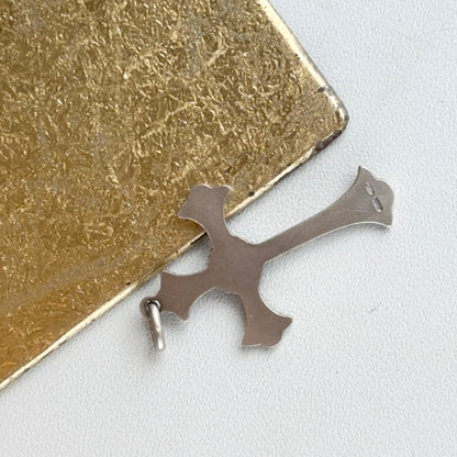 Sterling Silver Ornate Crucifix Cross Pendant