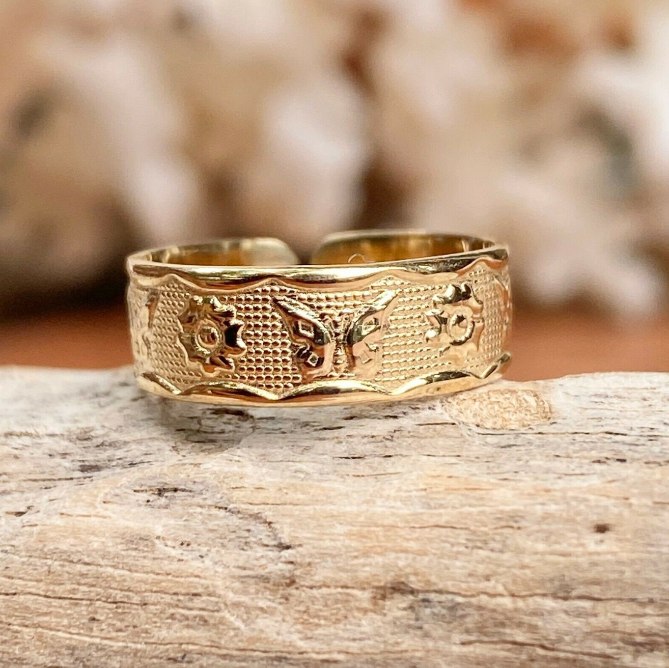 14KT Yellow Gold Butterfly Toe Ring