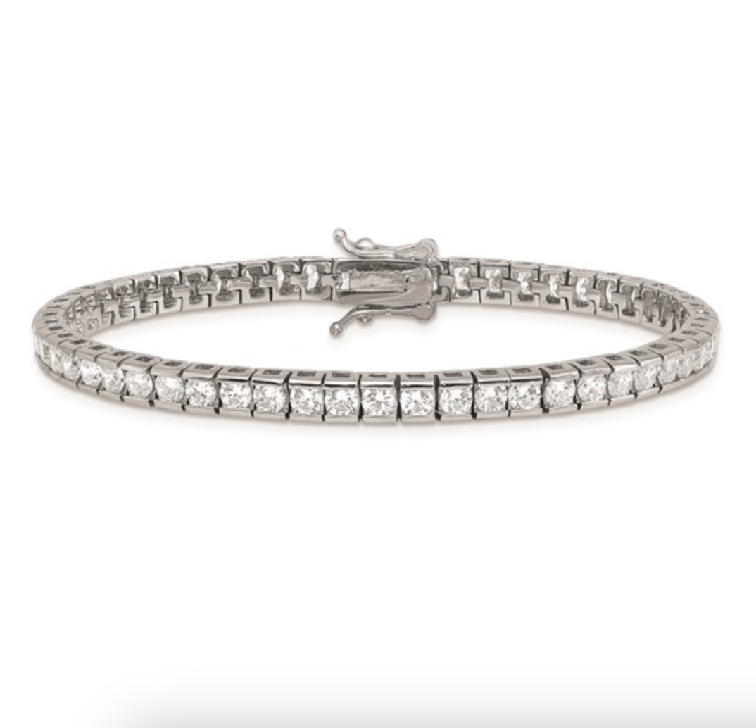 Sterling Silver CZ Tennis Bracelet