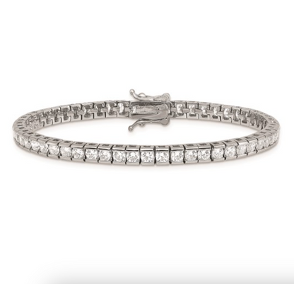 Sterling Silver CZ Tennis Bracelet