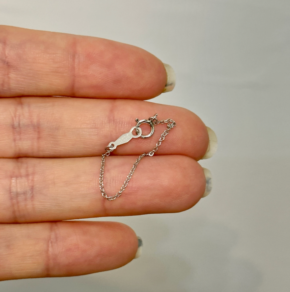 Platinum Cable Chain Necklace Extender