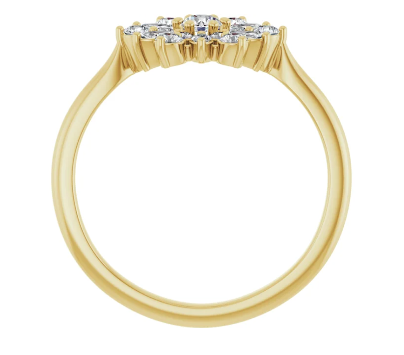14KT Yellow Gold .50 CT Diamond Vintage-Inspired Ring