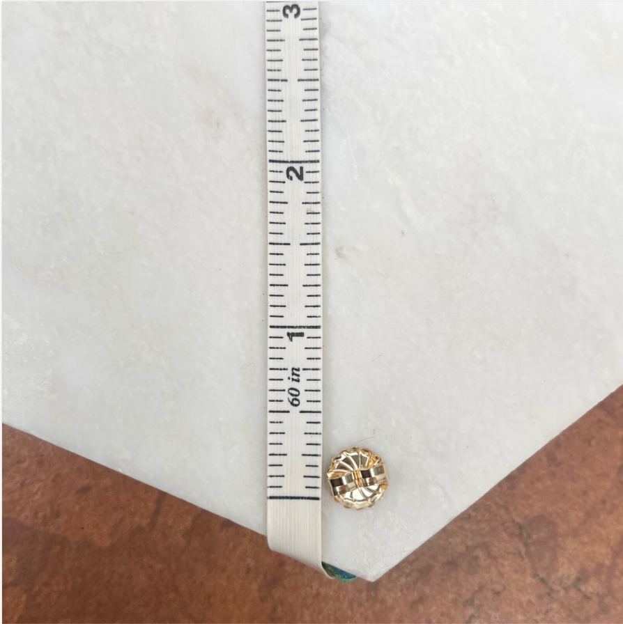 14KT Yellow Gold Large 9.5mm Pad Tension Earring Backs