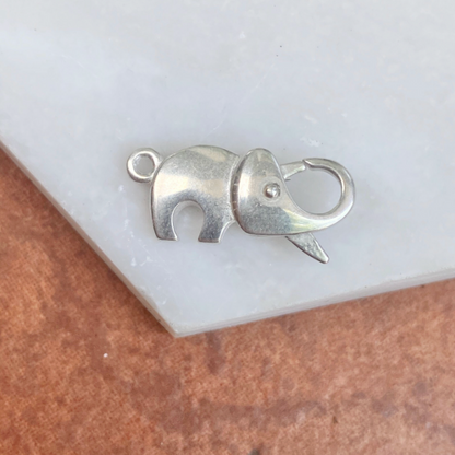 Sterling Silver Elephant Lobster Lock Clasp