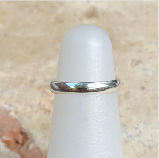 Sterling Silver Solid Polished Toe Ring Adjustable Plain