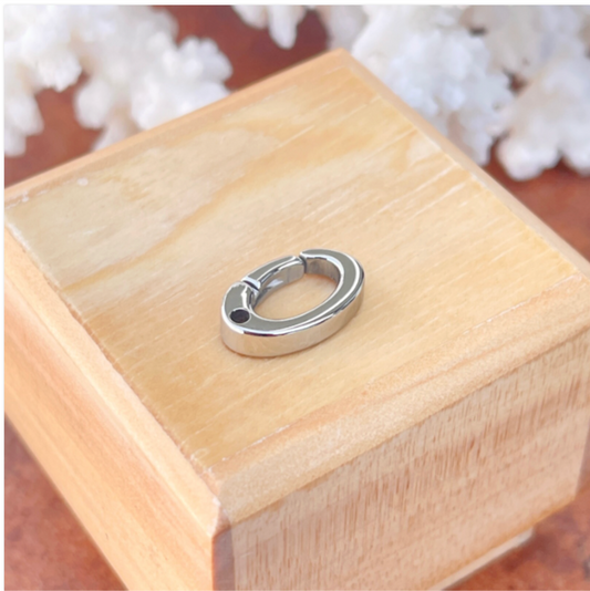 Stainless Steel Push In Style Clasp Bail Enhancer