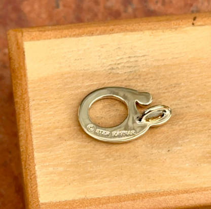 Sterling Silver 18KT Gold Plated Mother and Child Slide Pendant Charm - LSJ
