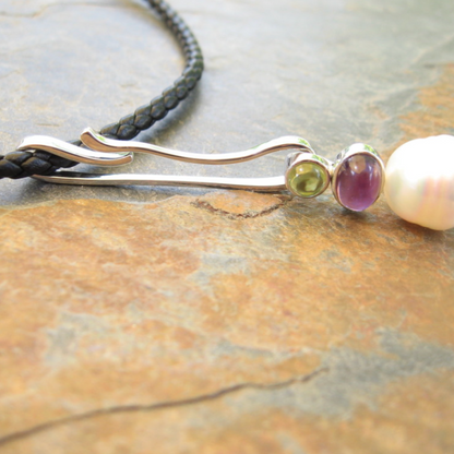 Sterling Silver Long Sleek Pendant Enhancer - LSJ