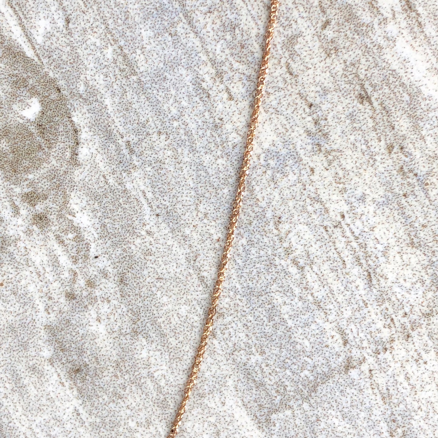 14KT Rose Gold Diamond-Cut .70mm Ropa Chain Necklace