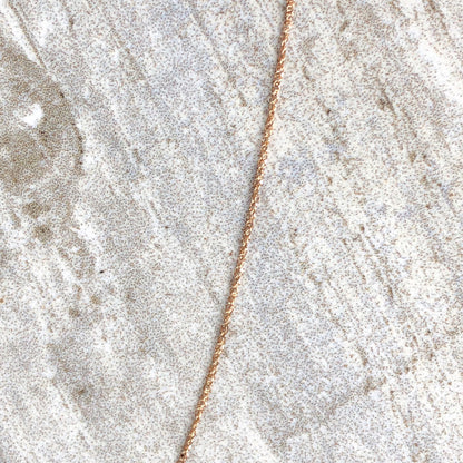 14KT Rose Gold Diamond-Cut .70mm Ropa Chain Necklace