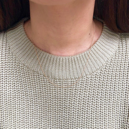 14KT Rose Gold Diamond-Cut .70mm Ropa Chain Necklace