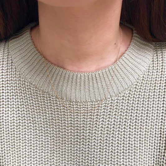 14KT Rose Gold Diamond-Cut .70mm Ropa Chain Necklace