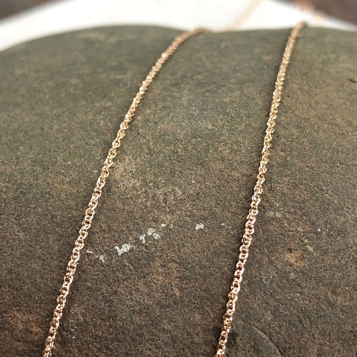 14KT Rose Gold Diamond-Cut .70mm Ropa Chain Necklace