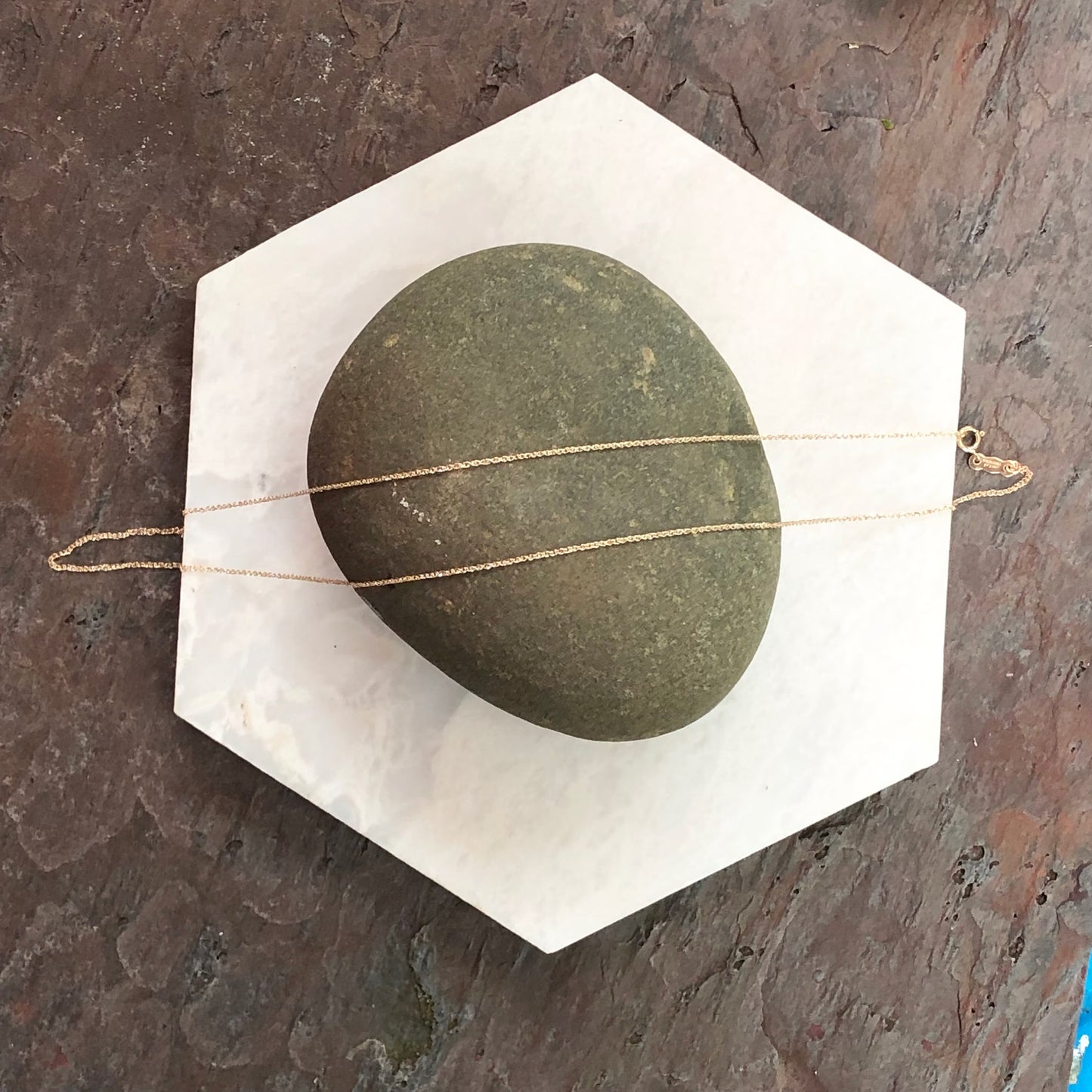 14KT Rose Gold Diamond-Cut .70mm Ropa Chain Necklace