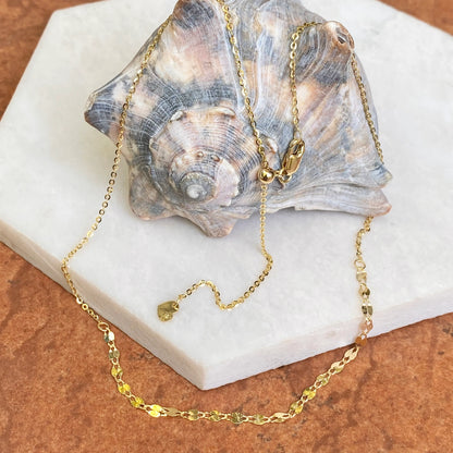 14KT Yellow Gold Diamond-Cut Chain Choker Necklace - LSJ