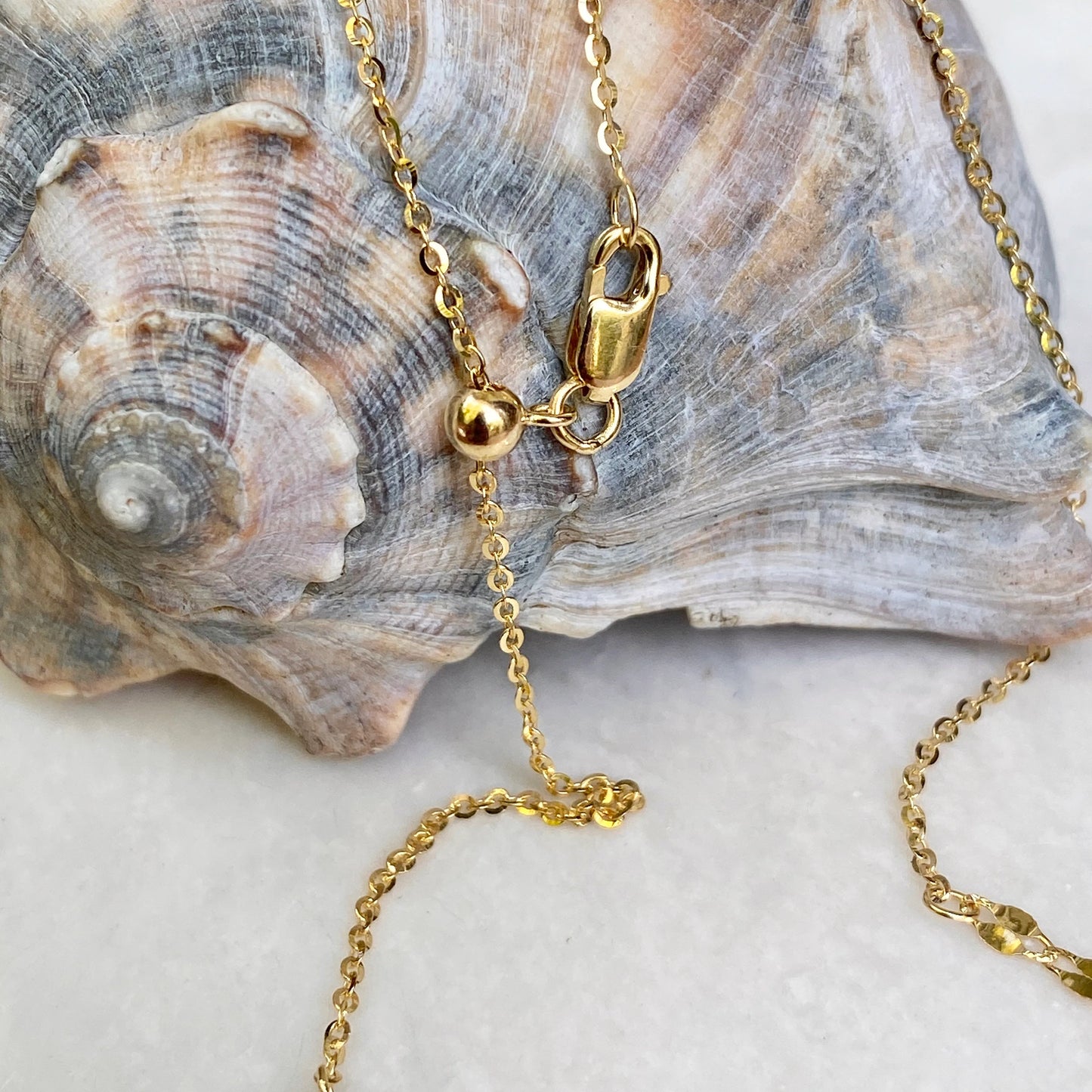 14KT Yellow Gold Diamond-Cut Chain Choker Necklace - LSJ