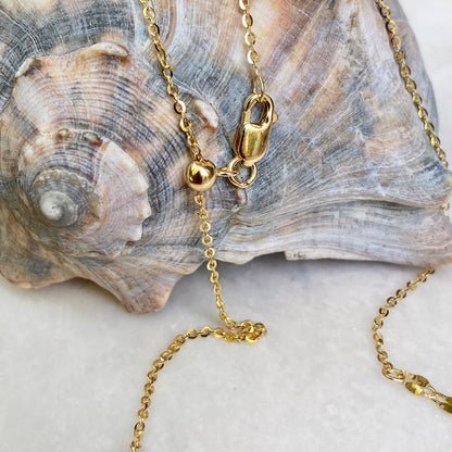 14KT Yellow Gold Diamond-Cut Chain Choker Necklace - LSJ