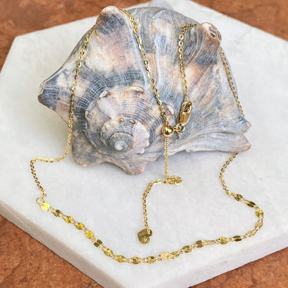 14KT Yellow Gold Diamond-Cut Chain Choker Necklace - LSJ