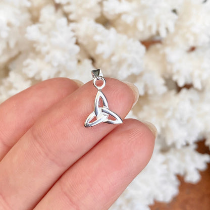 Sterling Silver Celtic Trinity Knot Charm Pendant Charm