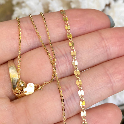 14KT Yellow Gold Diamond-Cut Chain Choker Necklace - LSJ