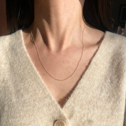 14KT Rose Pink Gold 1.4mm Solid Rolo Link Chain Necklace Size Selectable