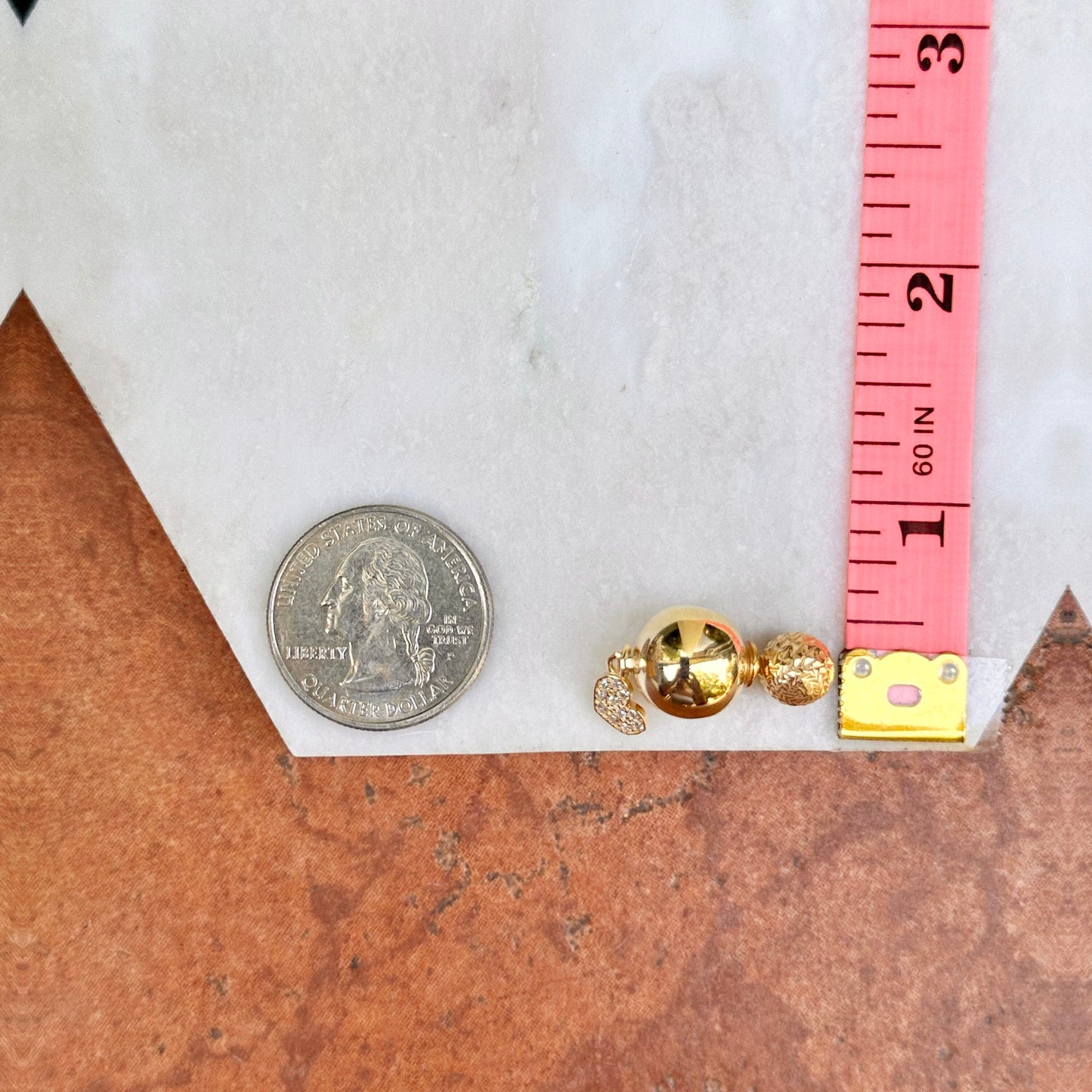 Yellow Gold-Plated Sterling Silver Double Ended CZ Stones Stud Post Earrings