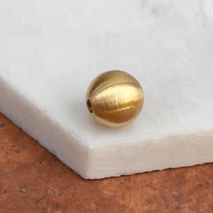 Matte Gold-Plated Stainless Steel 12mm Ball Satin No Necklace: Needs Swap Mechanism