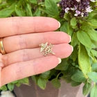 10KT Yellow Gold RN Caduceus Small Pendant Charm