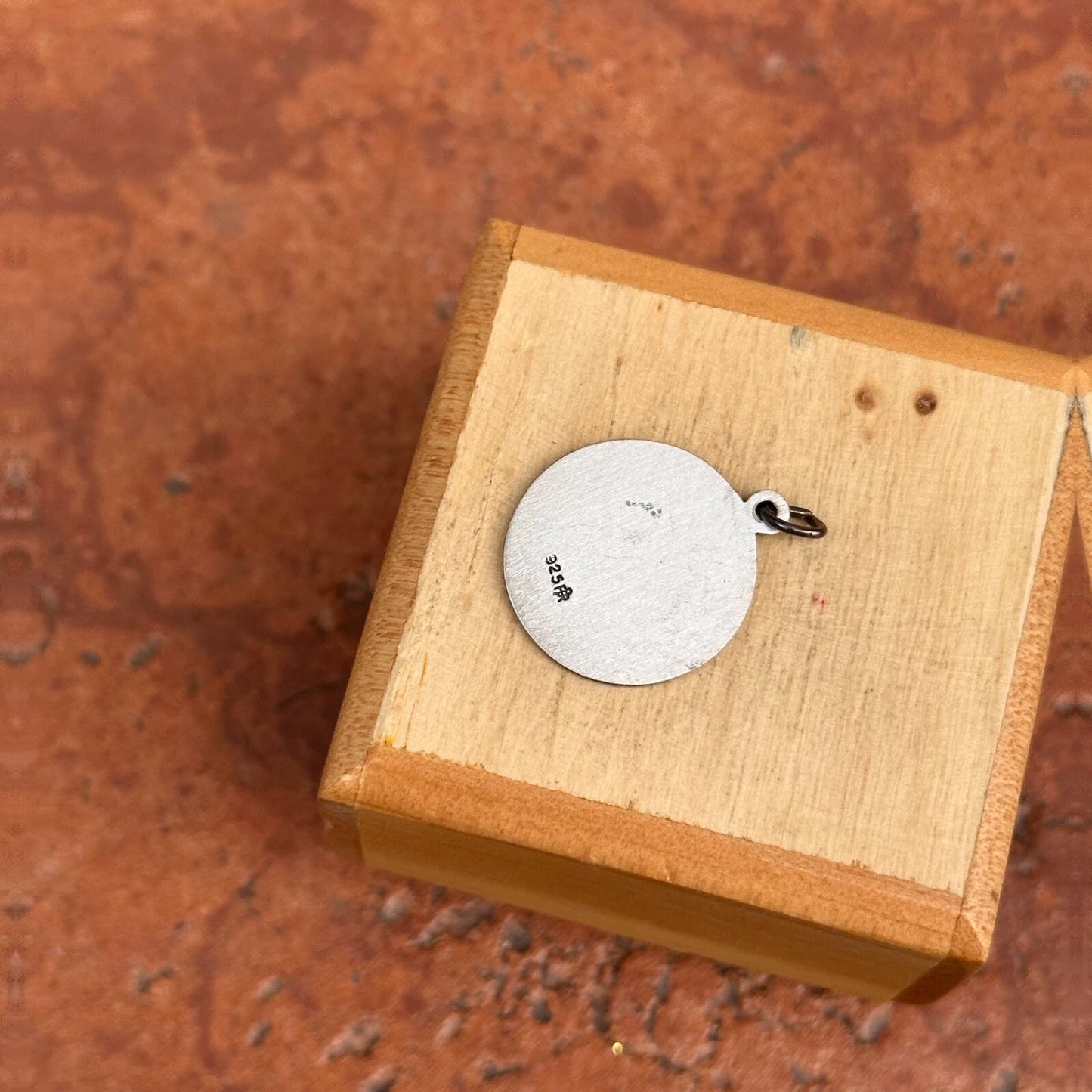 Sterling Silver St George Pray for Us 18mm Medal Pendant Charm NEW Unisex