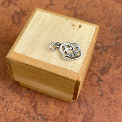 Sterling Silver Irish Celtic Knot Weave Pendant Charm
