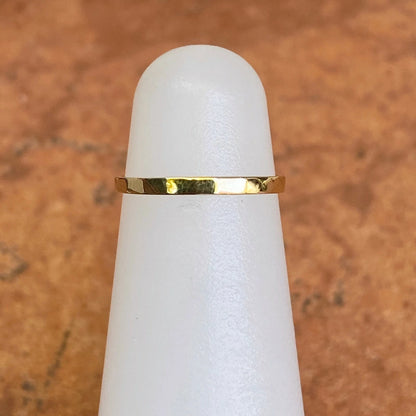 10KT Yellow Gold Thin Bamboo Textured Toe Ring