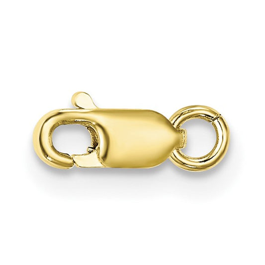 10KT Yellow Gold Fancy Lobster Clasp with Ring 7.9mm