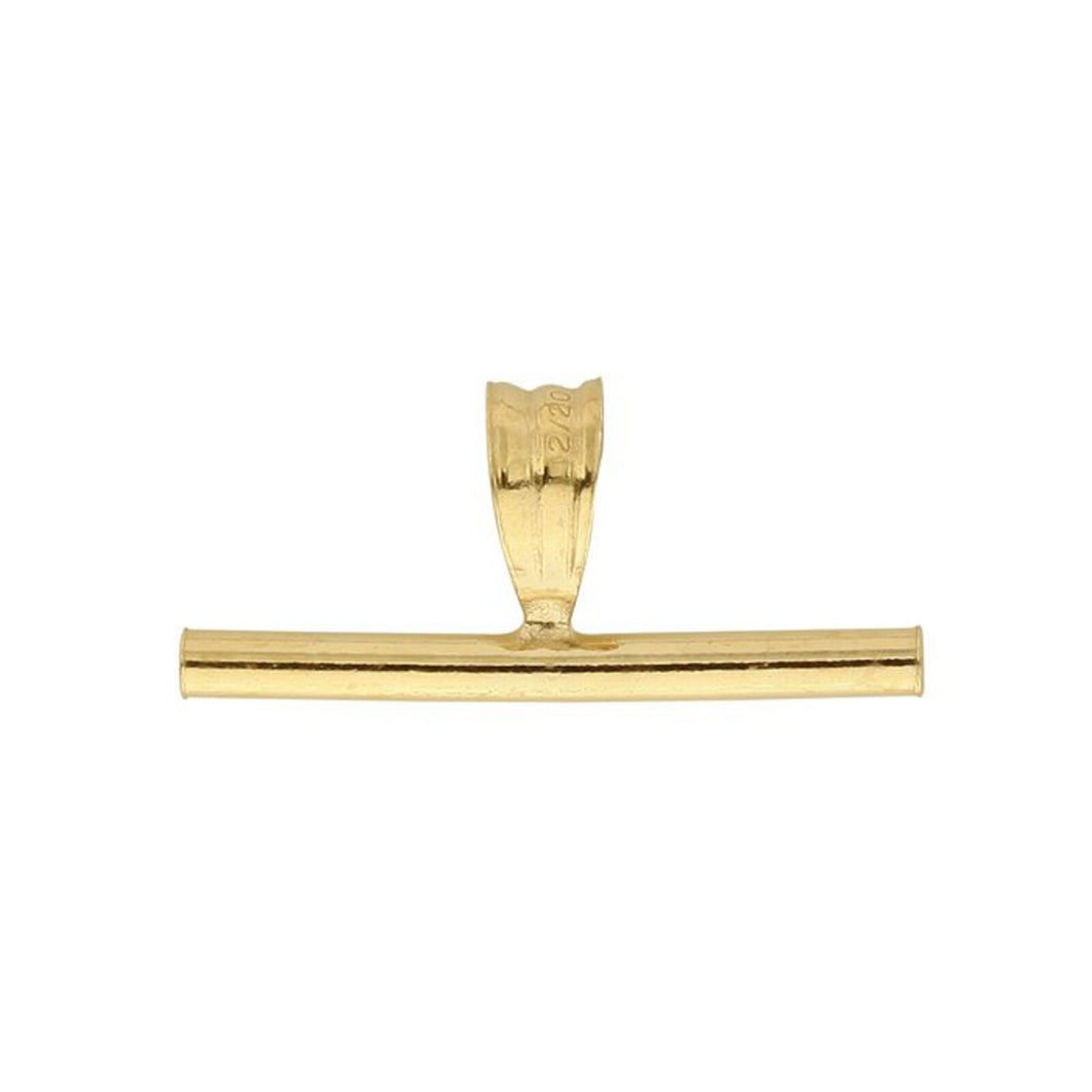 14KT Yellow Gold Filled Pin Brooch Converter 12mm, 14KT Yellow Gold Filled Pin Brooch Converter 12mm - Legacy Saint Jewelry