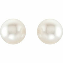 Load image into Gallery viewer, 18KT White Gold Paspaley Pearl Stud Earrings 10mm, 18KT White Gold Paspaley Pearl Stud Earrings 10mm - Legacy Saint Jewelry