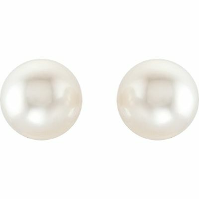 18KT White Gold Paspaley Pearl Stud Earrings 10mm, 18KT White Gold Paspaley Pearl Stud Earrings 10mm - Legacy Saint Jewelry